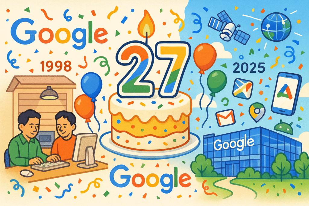 Google 27th Birthday 2025: Special Doodle Celebrates Tech Giant Transformation from Startup Journey to Cultural Impact