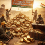 222 tons gold found Rajasthan